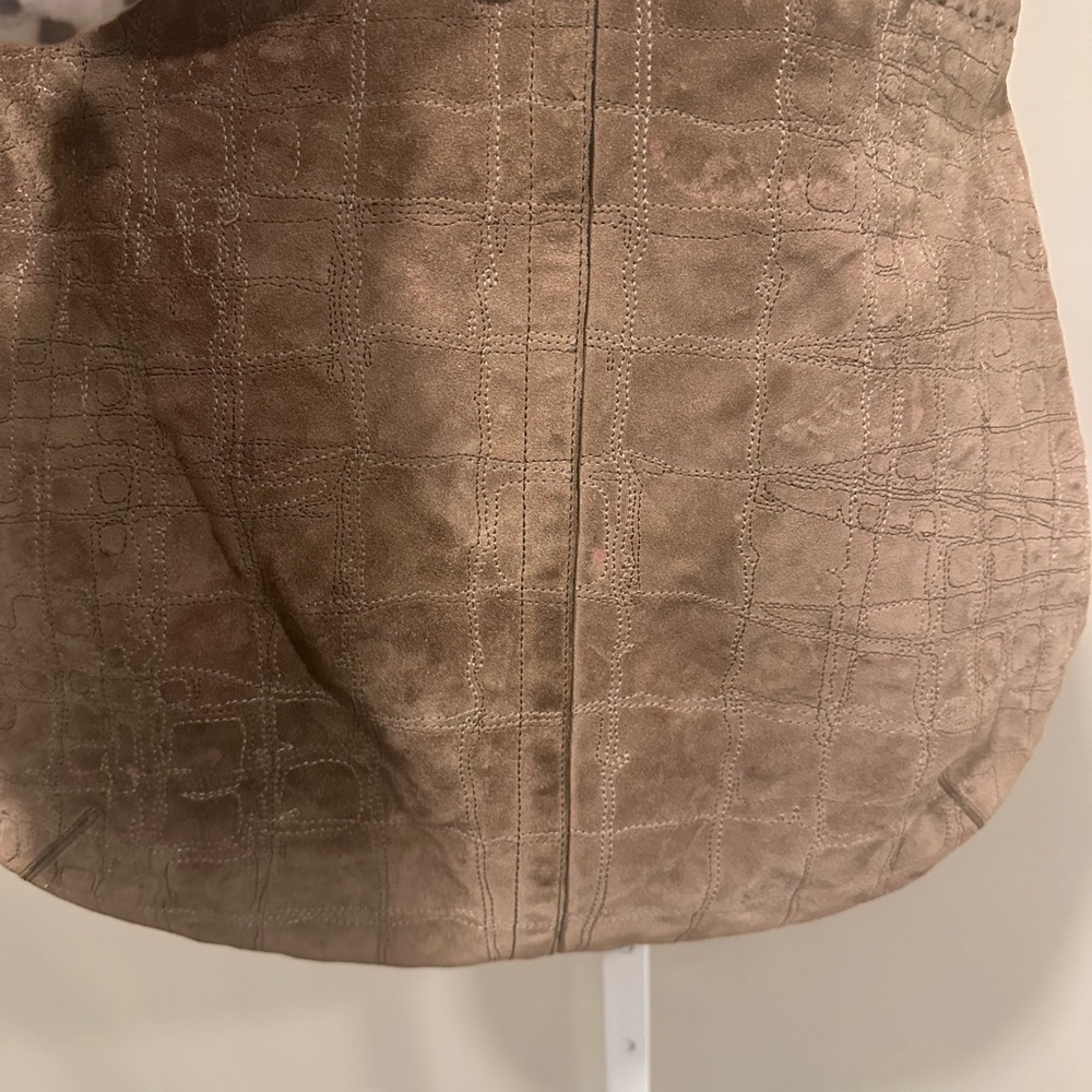 Coach suede and leather bag - Picture 3 of 7